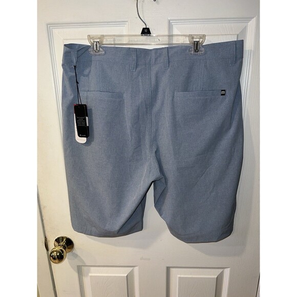 Travis Mathew Beck Performance Golf Shorts Men’s Sz 36 Stretch Blue New 1MM208 - Picture 12 of 13